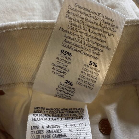 Mother Women's Denim Sleeping Beauty Runaway Flare Jeans Cream Size 27 NWOT - Picture 9 of 12